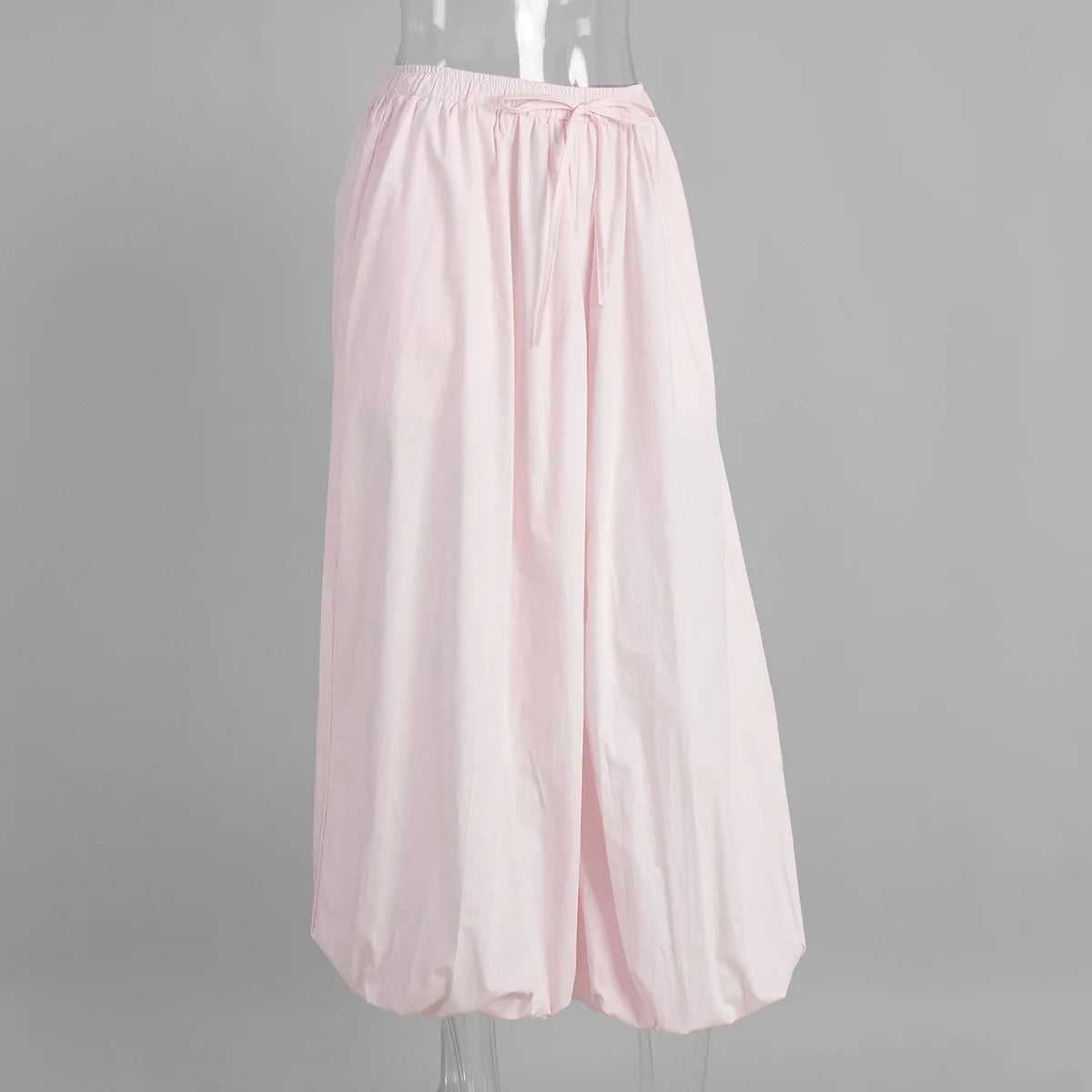 Y2k Fashion Pocket Bloomers Female Trousers Wide Leg Women Pants Pleated Loose High Waist Patchwork Bandage Streetwear