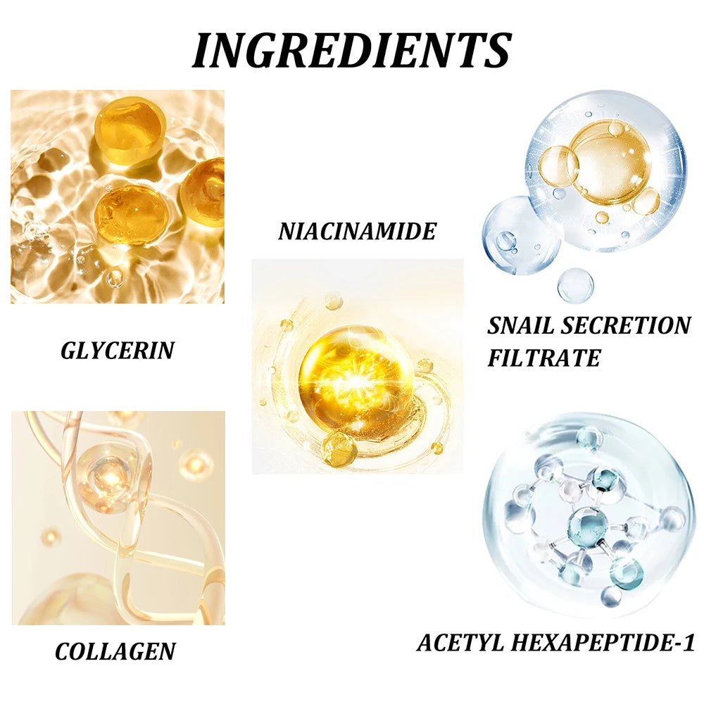 Snail Peptide Eye Cream Stick Reduce Dark Circles Eye Bags Firming Eye Brightener Anti Aging Nourishing Moisturize Eye Cream