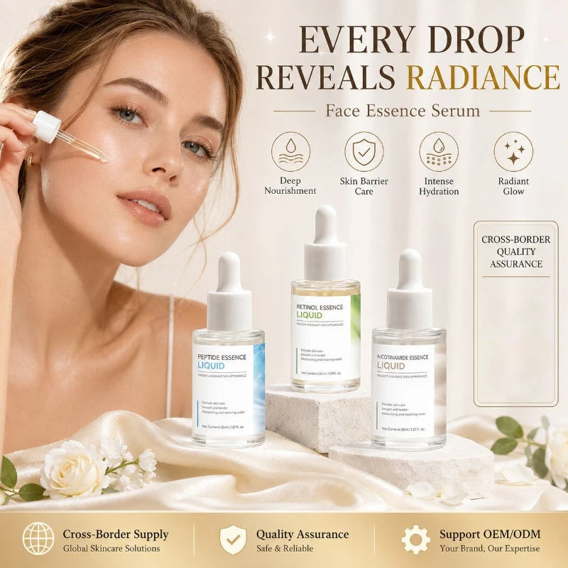 Retinol Nicotinamide Essence 30ml Centella Asiatica Gentle Repair And Moisturizing Soothing  Radiant Skin Daily Skin Care Serum