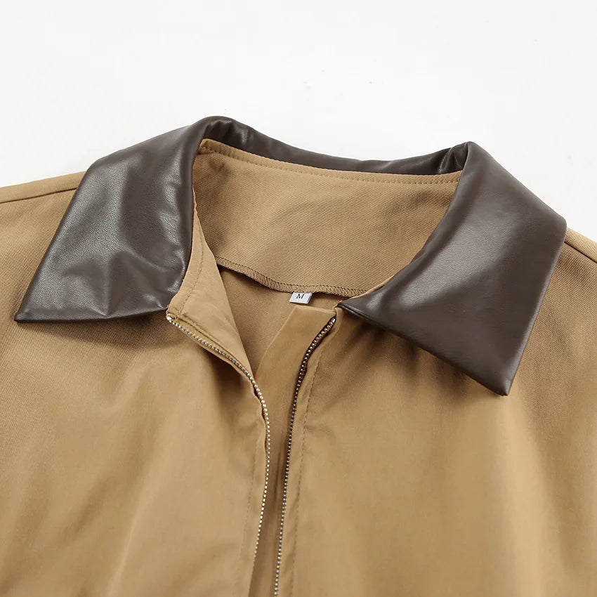 Women's Oversized Trench Coat Fashion Lapel Warm Long Sleeves Wide Shoulder Windbreaker Jacket 2026 Autumn Winter Streetwear