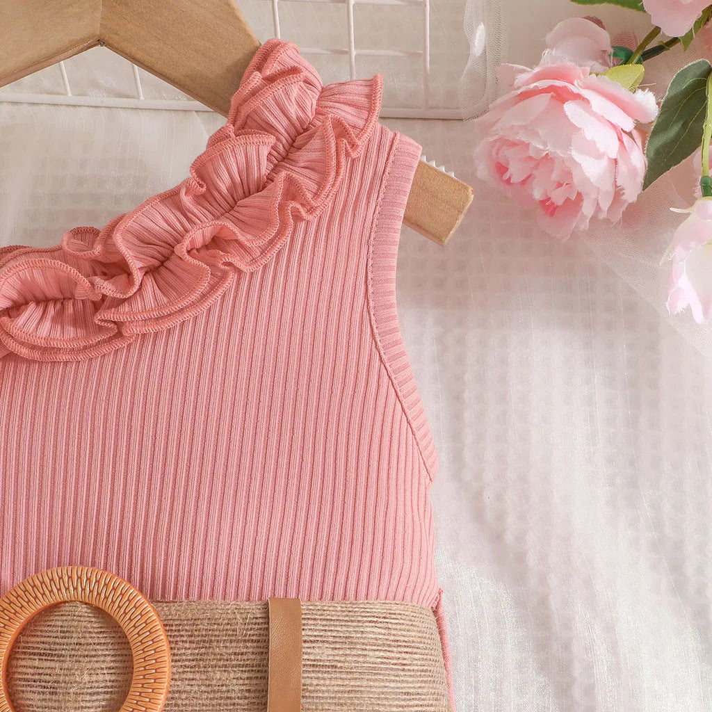 Kids Clothes 9 Months to 4 Years old Floral Off Shoulder Onesies