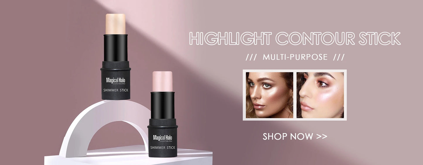 QIBEST Liquid Contour With Cushion Applicator Highlight Shimmer Natural Soft Moisturizing Cream Liquid Blush For Cheek Cosmetics