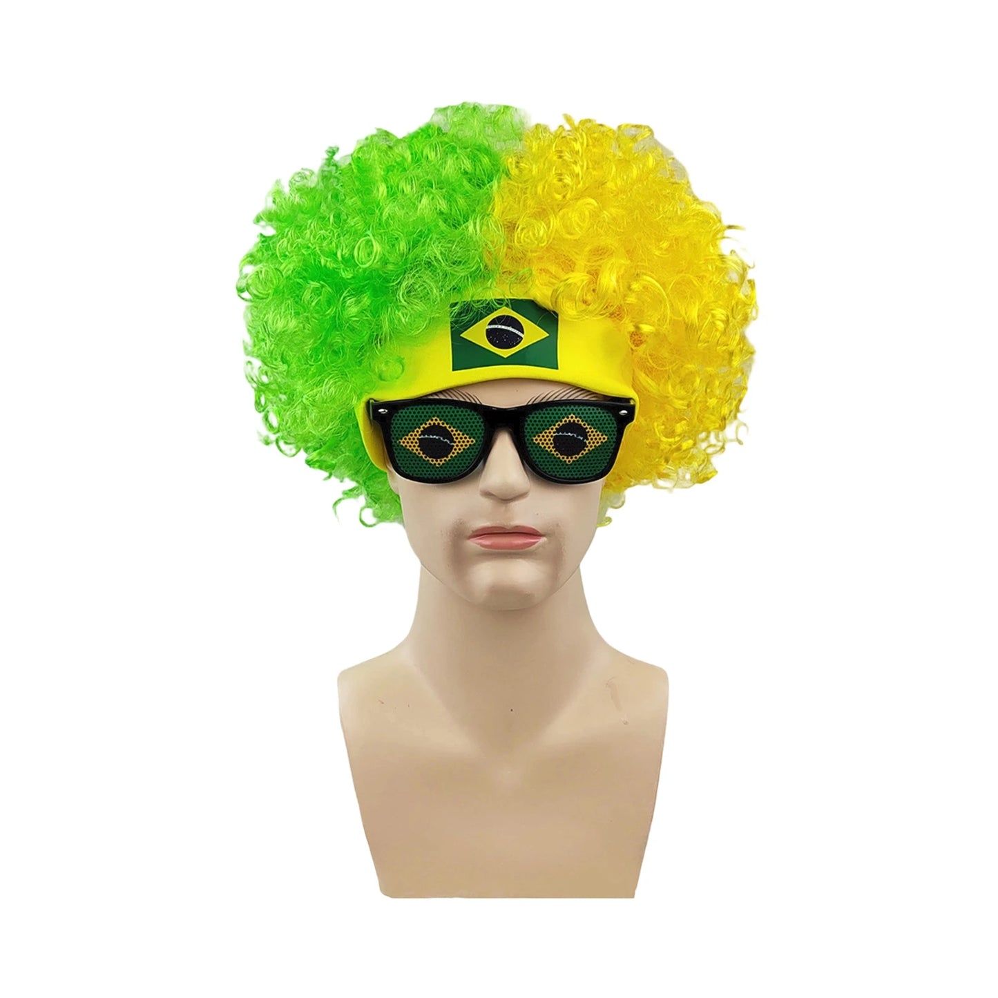Football Fans Wig Hat Set 2026 - طقم قبعة وباروكة مشجعي كرة القدم 2026
