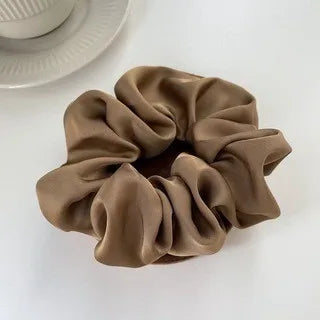 Oversize Satin Scrunchies Elastic Hair Ties Women Girls Big Silk Hair Bands Ponytail Holder Hair Rubber Bands Hair Accessories