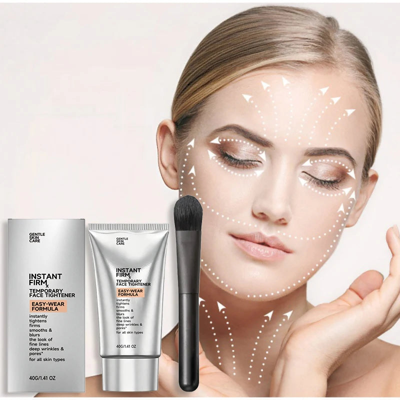 Instant Firm Facial Cream 40g Centella Asiatica Moisturizing Mild Calming Repair Cream Moisturize Hydrate Skincare With Brush