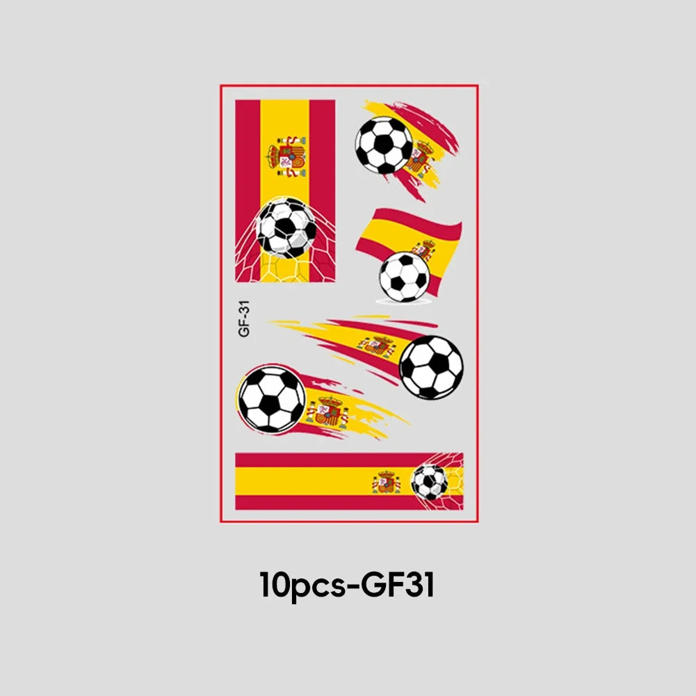 2026 Football Fan National Flag Face Stickers - ملصقات وجه بأعلام الدول لمشجعي كرة القدم 2026