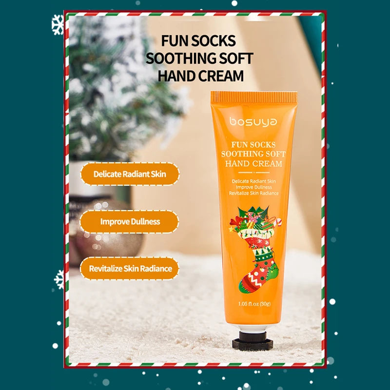 Vitamin E Avocado Moisturizing Hand Cream Christmas Hand Cream Sachet Set Hydrate Non‑greasy For Dry Skin Holiday Gift