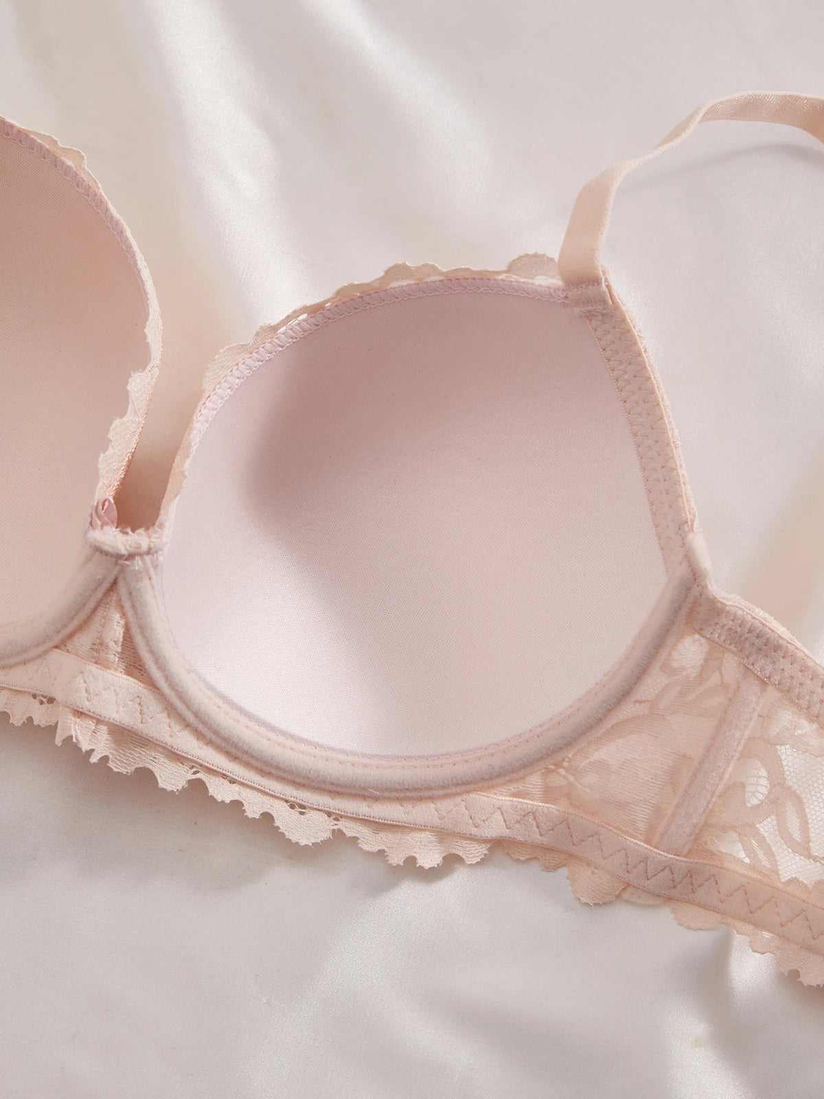 5Pcs/Set Women's Floral Lace Bra Elegant Skin-Friendly Push Up Bra Breathable Comfort Underwire Support Anti-Sagging Lingerie