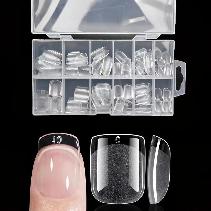 120Pcs Full Cover Press On Nail Tips أظافر لاصقة كاملة بتصاميم متنوعة – 120 قطعة