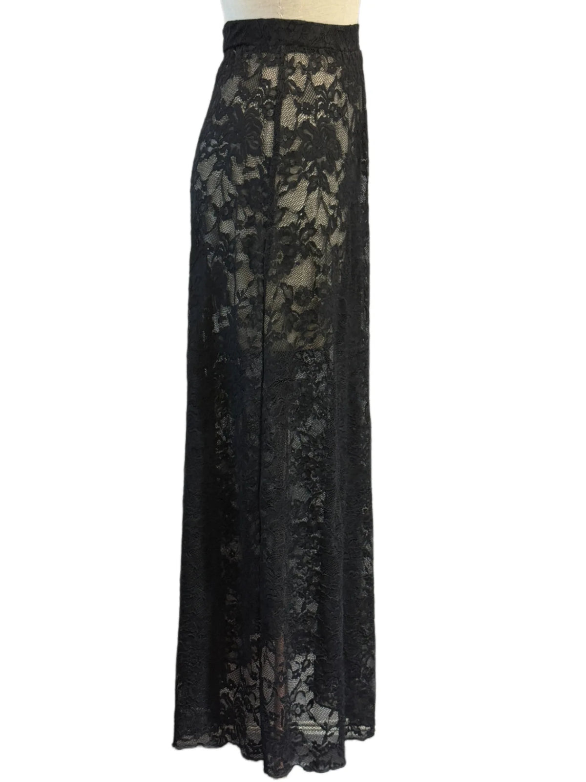 BKLD Black Skirts 2026 Summer New Women Clothing Solid Color Slim Bag Hip Streetwear Fashion See-Through High Waist Lace Skirt