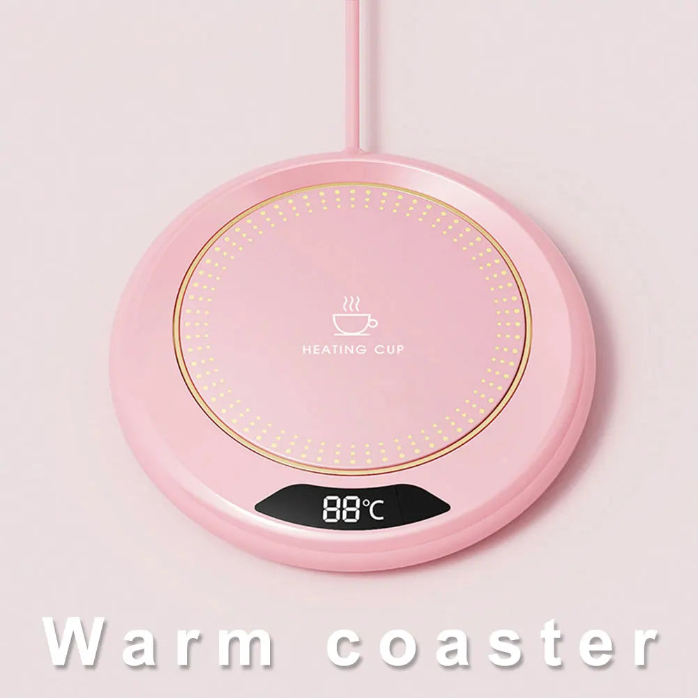 USB Coffee Mug Warmer with 3 Temperature Settings Smart Cup Warmer Electric Beverage Warmer for Hot Coffee Tea and Milk