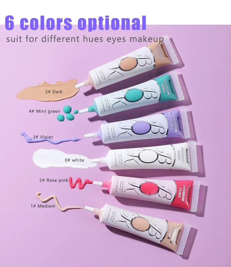 White Dark Eye Shadow Base Cream Eye Concealer Easy To Color Base Makeup 24 Hours Makeup Waterproof Matte Eyeshadow Primer