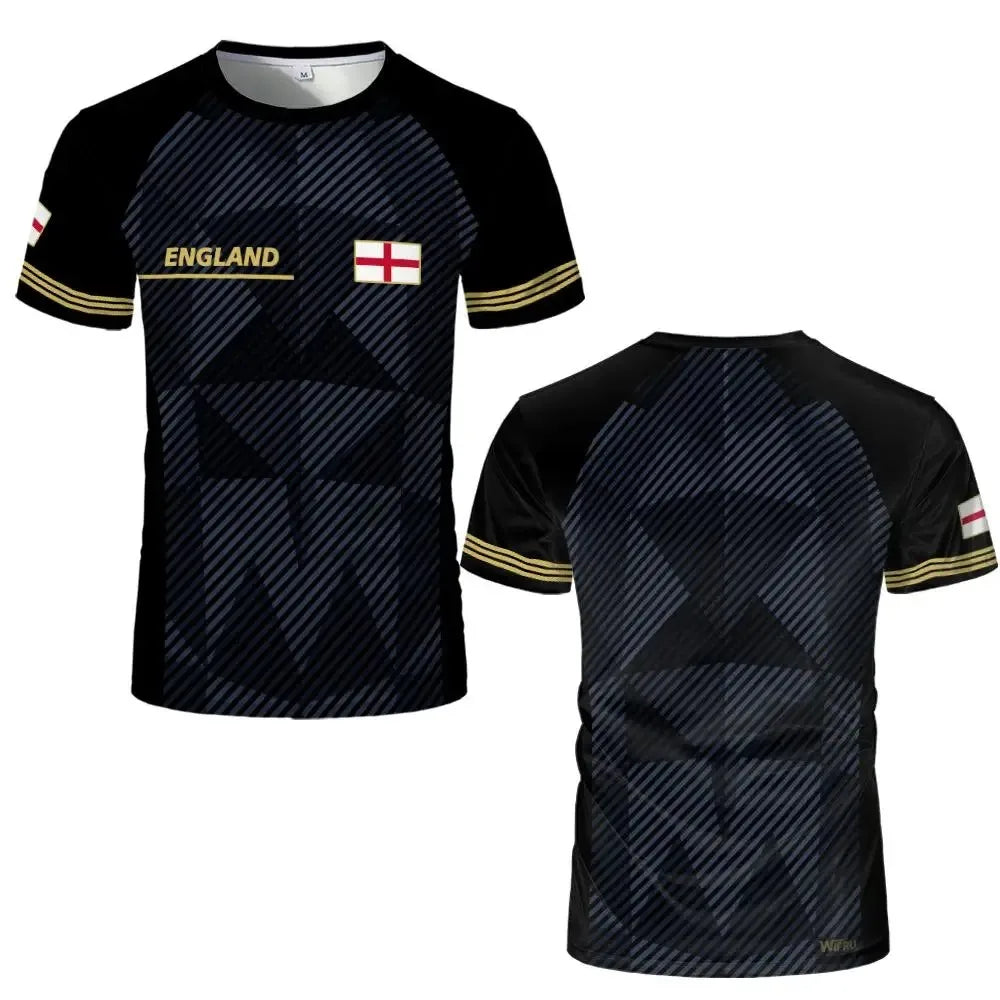 2026 New England Flag Print Jersey 3D Printed Quick Dry Breathable T Shirt Family Style for Kids Adults Outdoor Training Sports