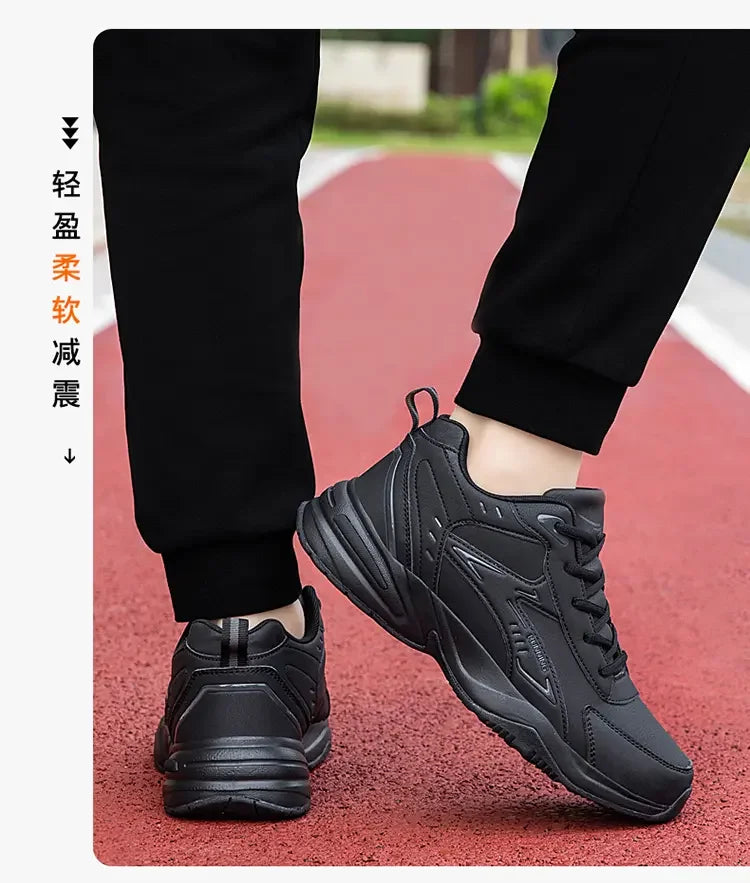 Men’s Casual Shoes B812 – Breathable PU Leather Lace-Up with EVA Sole