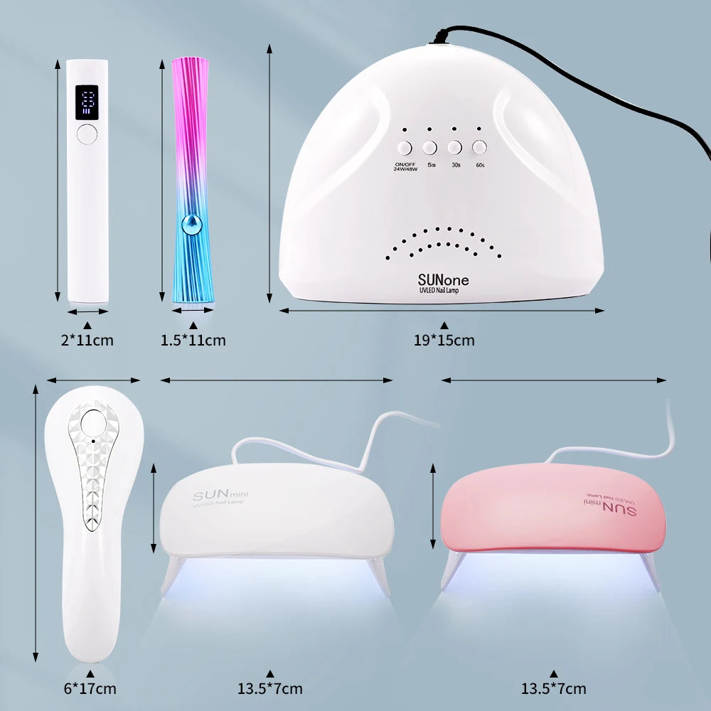 White UV LED Nail Lamp Machine Handheld Quick Drying Varnish Gel Polish Curing Nails Dryer USB Cable Nail Art Flashlight Pen