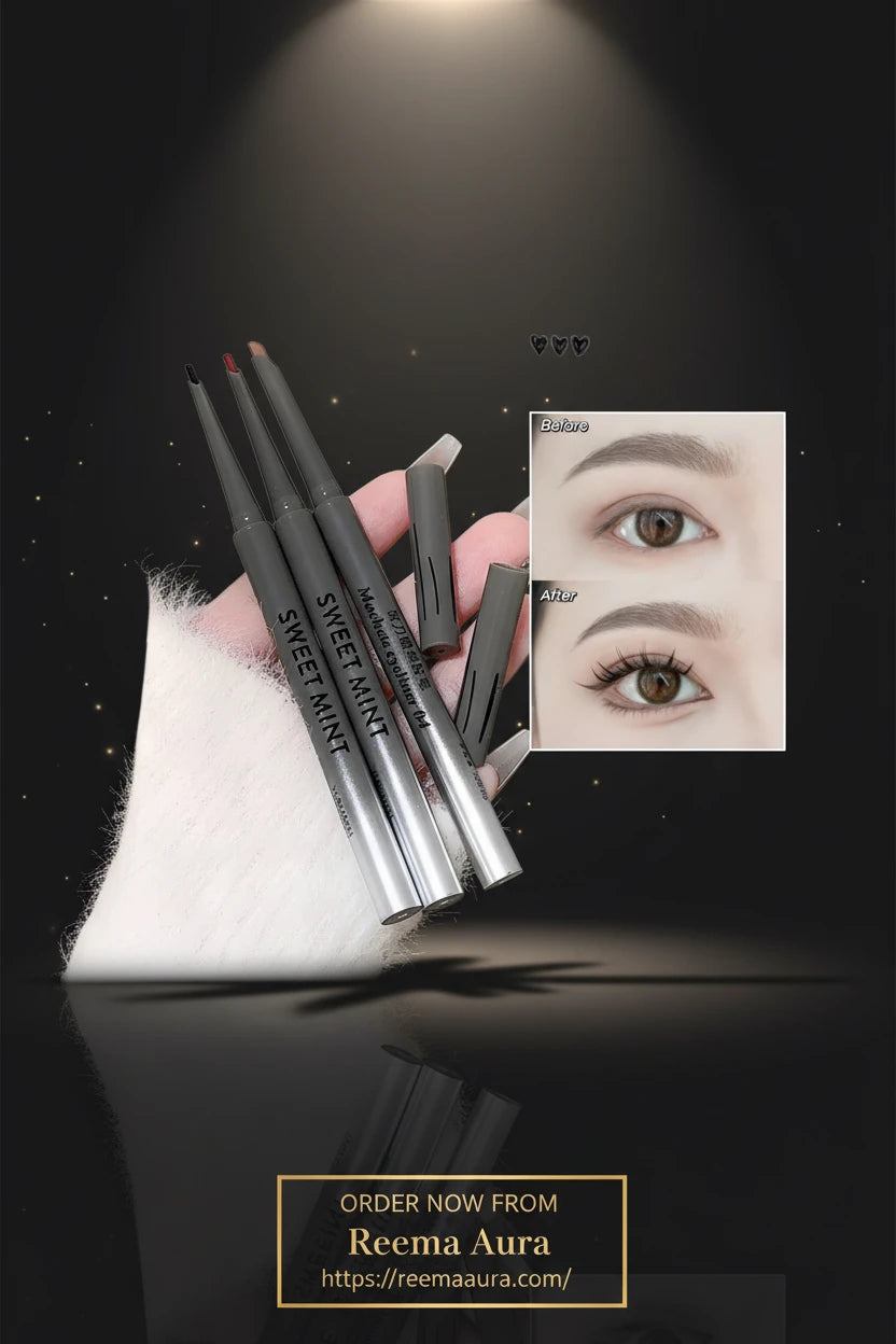 Silky Long-lasting Eye Liner Pencil  Eyeliner Pen Natural Matte Wine Red Eyeliner Easy To Color Waterproof Eye Make Up Cosmetics