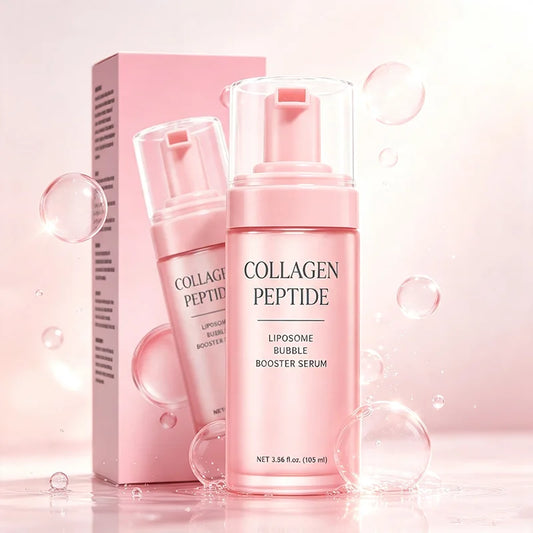 Collagen Peptides Bubble Booster Serum 105ml Deep Nourishing Moisturizing Radiant Glow Even Skin Tone Korean Daily Skin Care