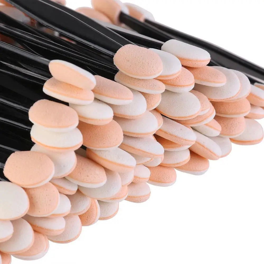 10/30/50/100pcs Nail Powder Brushes Sponge Disposable Double Sided Eyeshadow Applicator Mirror Chrome Pigment Sponge Stick