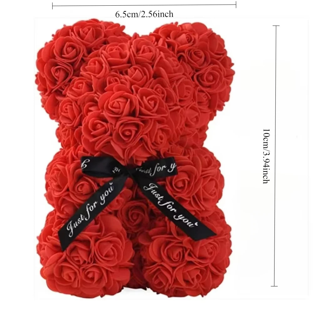 Eternal Rose Teddy Bear – Gift & Decor