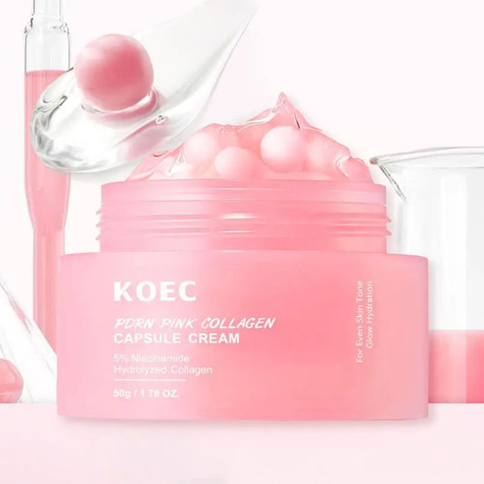 PINK COLLAGEN CAPSULE CREAM 5% Niacinamide Hydrolyzed Collagen