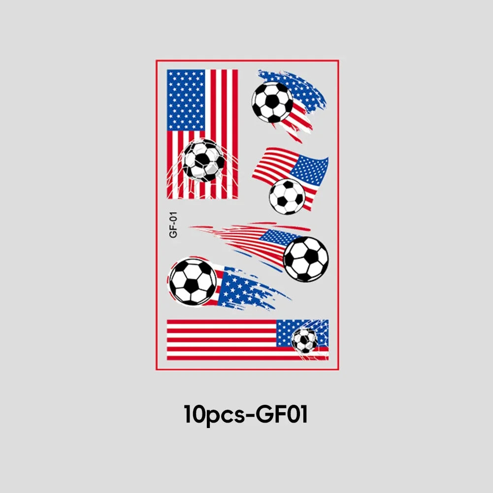 2026 Football Fan National Flag Face Stickers - ملصقات وجه بأعلام الدول لمشجعي كرة القدم 2026