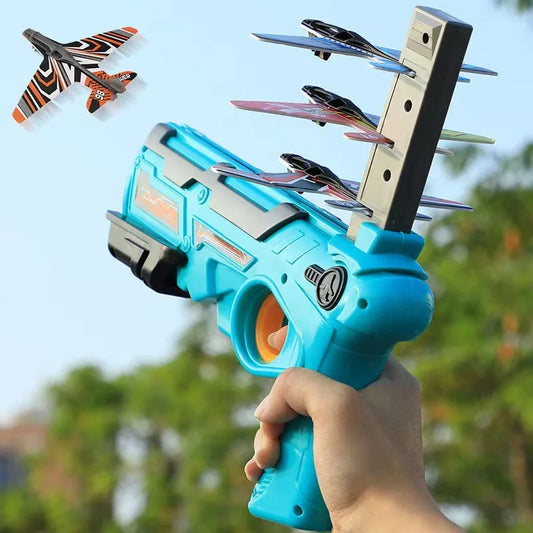 Foam Airplane Launcher Toy – Outdoor Flying Fun