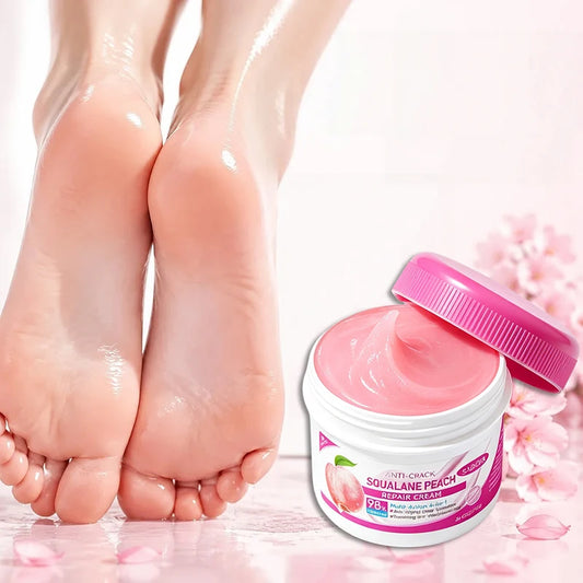 Squalane Peach Anti-crack Foot Cream 70g Deep Nourishing Moisturizing Gentle Repair Remove Dead Skin Daily Feet Care