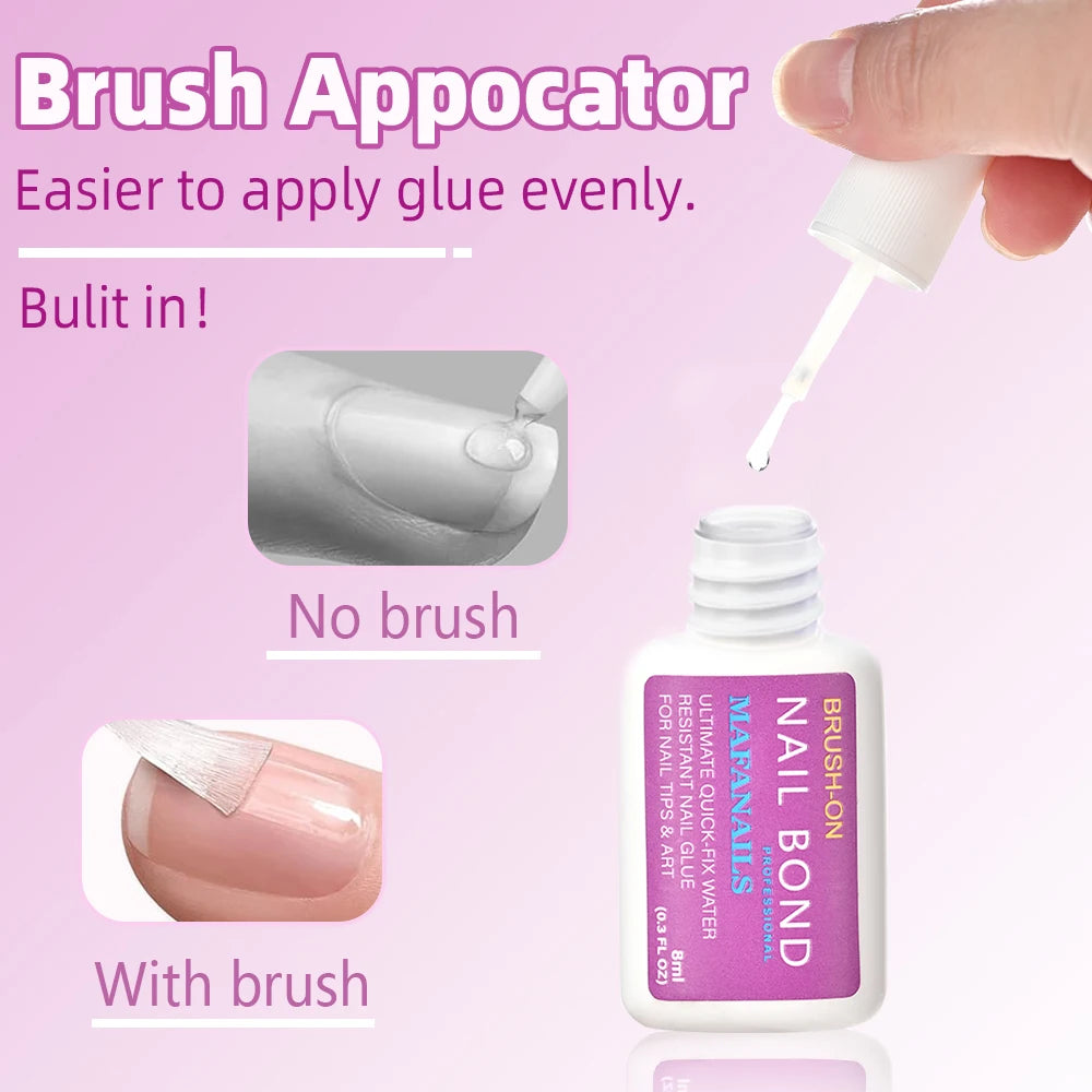 8ml Fast Dry Nail Glue with Brush غراء أظافر سريع الجفاف مع فرشاة – 8 مل