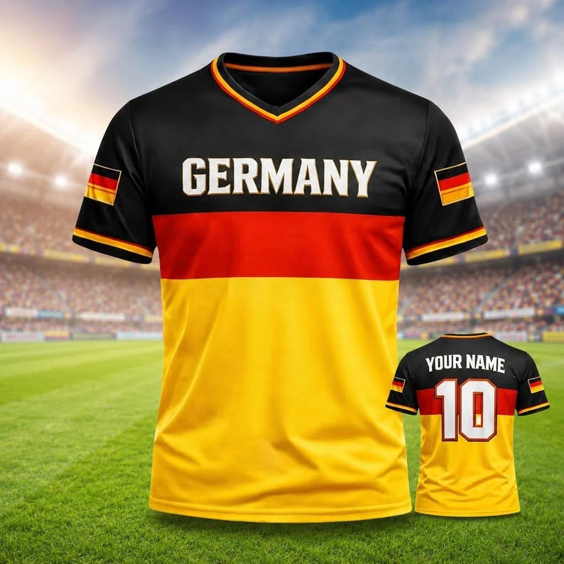 GERMAN FOOTBALL FAN JERSEYS, FAN APPAREL, FOOTBALL ENTHUSIAST GIFTS, CHILDREN'S OUTDOOR TRAINING CLOTHES