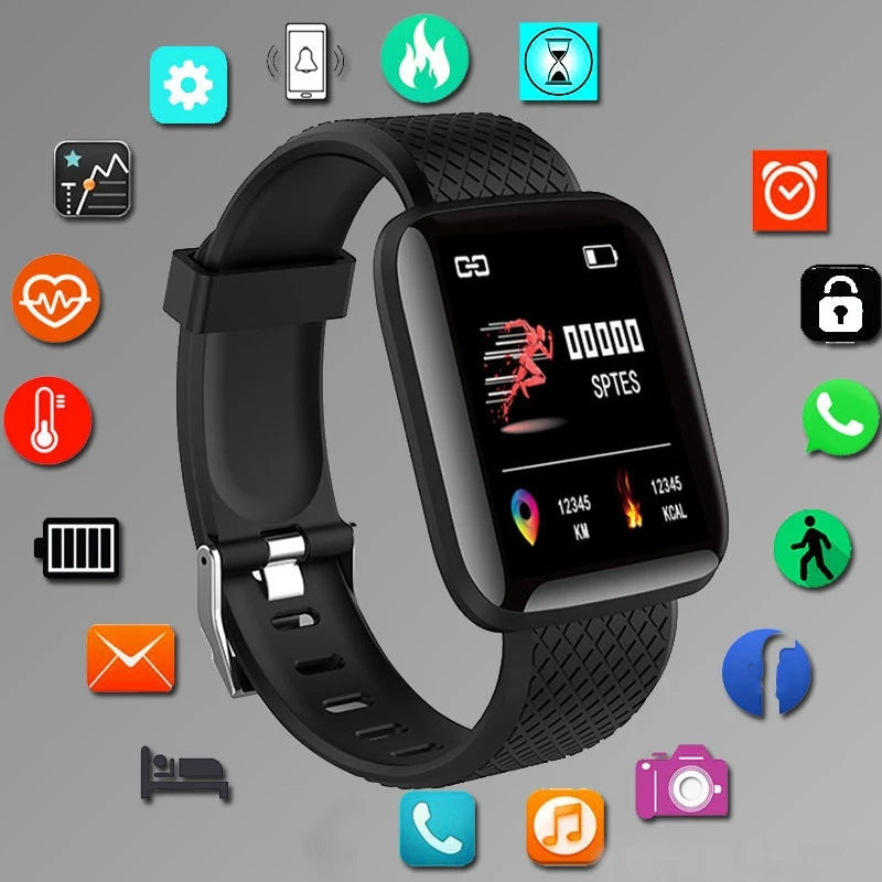 Smartwatch Women Wristwatches Smart Watch Message Fitness Monitor Bracelet Birthday Gift Electronic Clock For Android IOS