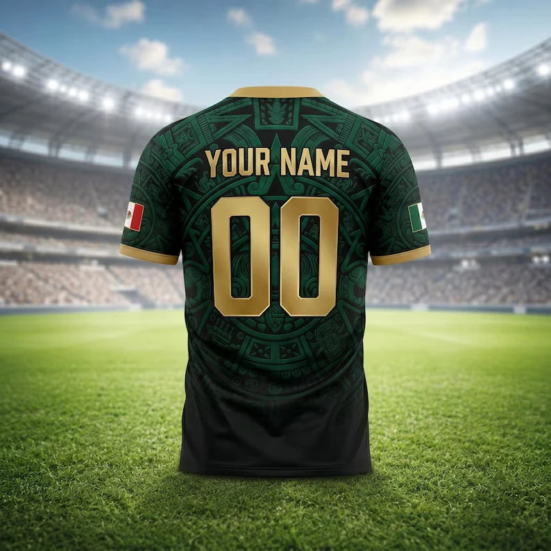 MEXICO NATIONAL FOOTBALL TEAM FAN TRAINING JERSEY 2026 CHILDREN'S MATCH KIT BREATHABLE AND QUICK-DRYING TOP