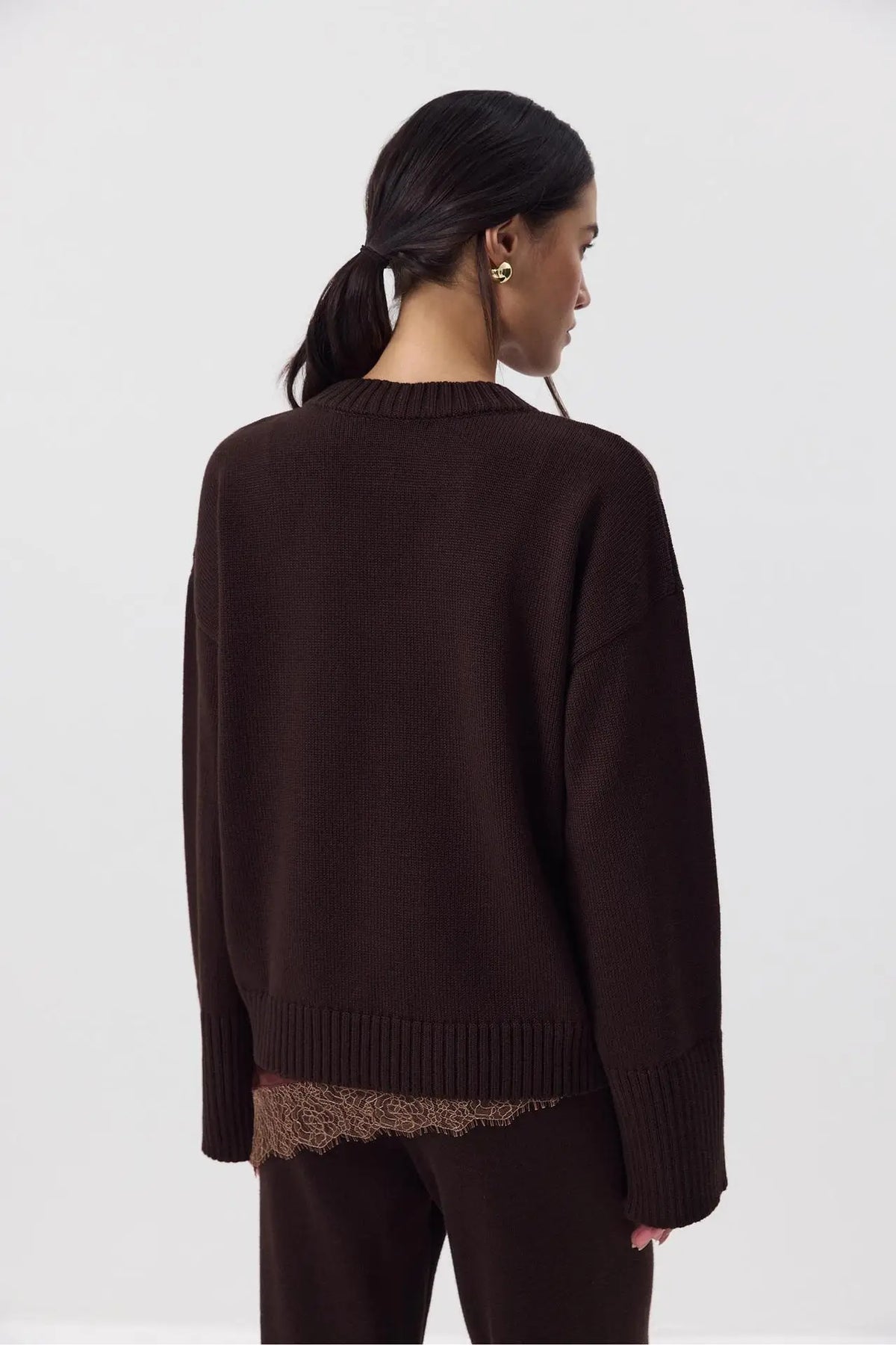 Women's Casual Solid Cotton Pullovers O-Neck Long Sleeve Warm Loose Knitted Top Female Autumn Winter Basic Soft Sweater