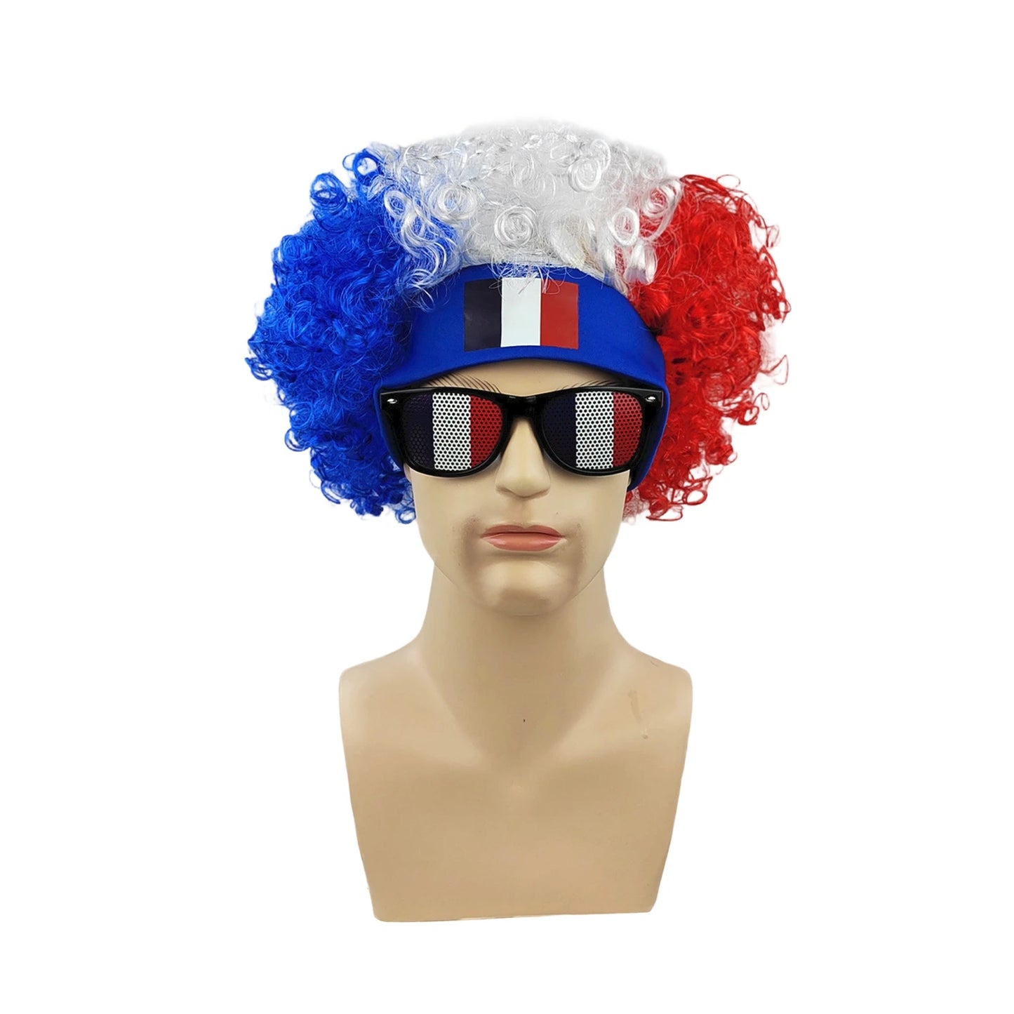 Football Fans Wig Hat Set 2026 - طقم قبعة وباروكة مشجعي كرة القدم 2026