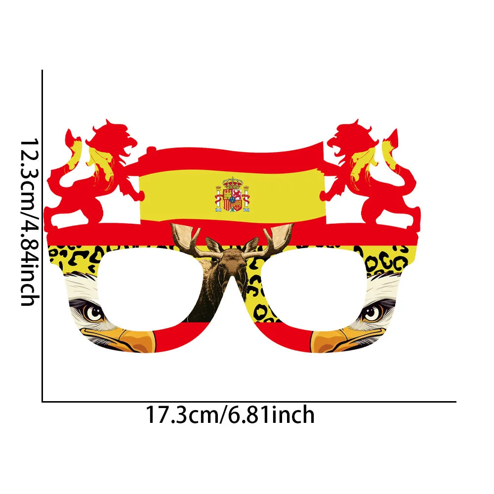 2026 World Football Competition Flag Glasses - نظارات مشجعي كرة القدم 2026 بتصميم أعلام الدول