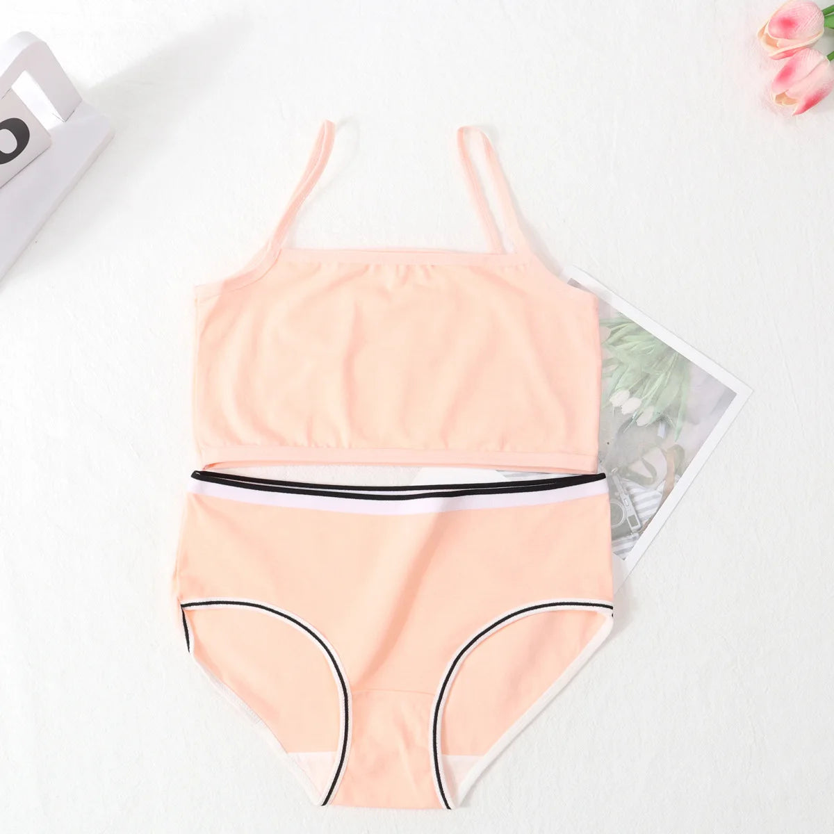 Girls Cotton Development Vest & Underwear Set – Soft &Breathable