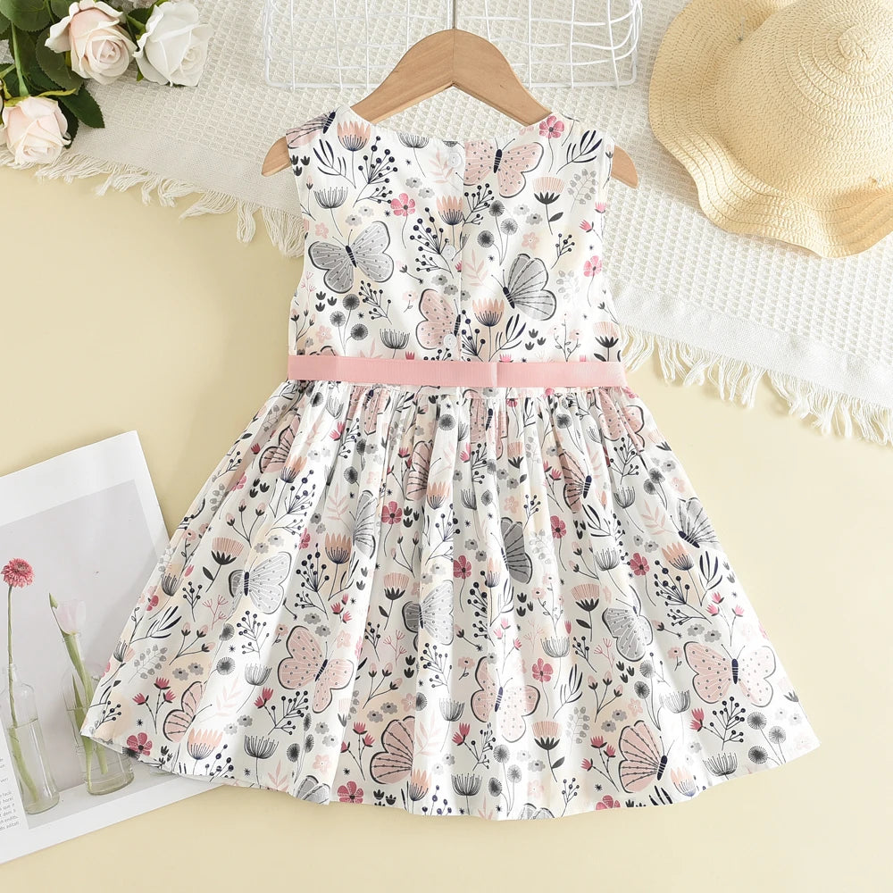 Melario Bow Girl Princess Dress New Summer Kid Girls Dress