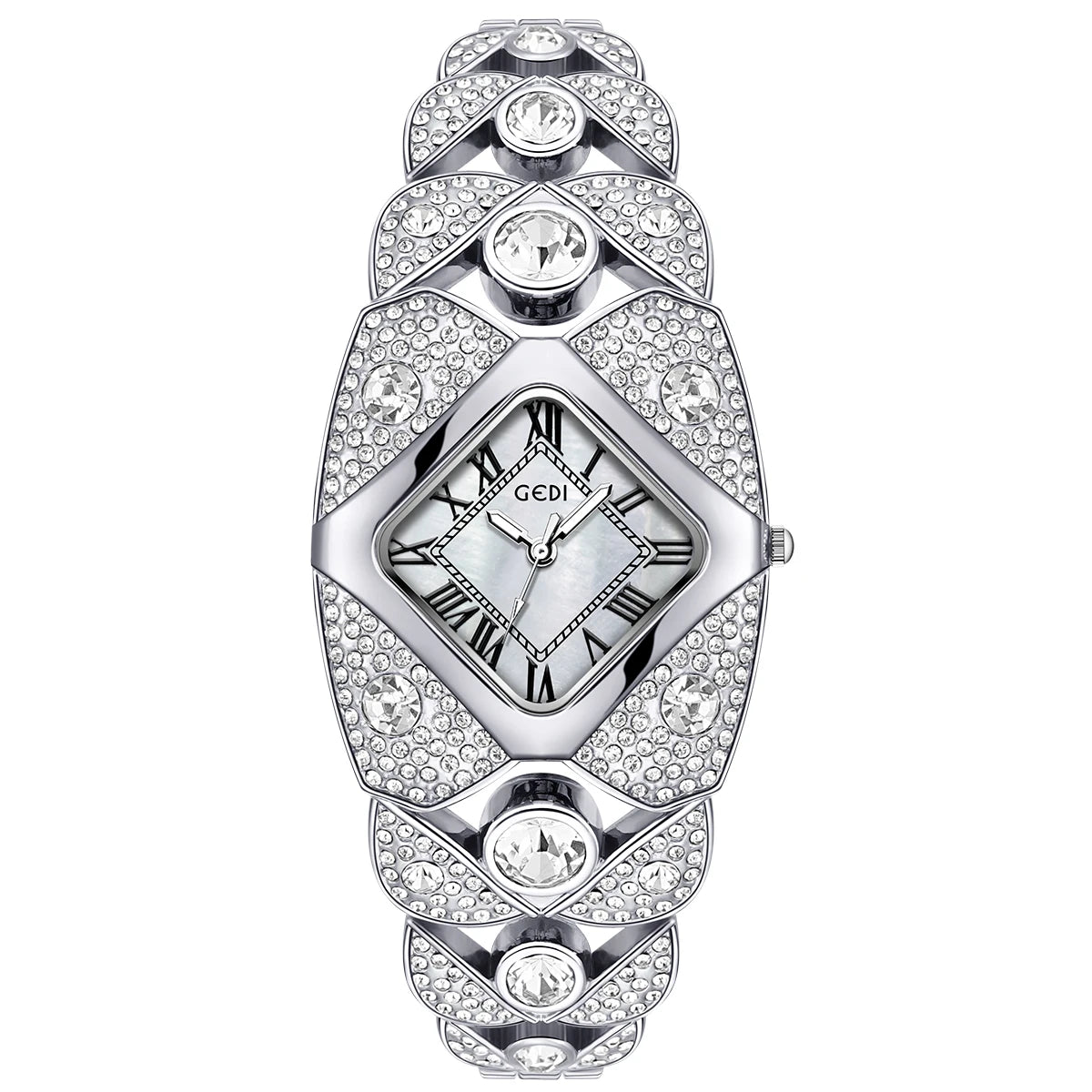 2026 New Light Luxury Diamond Bracelet Women’s Watch – Square Design
