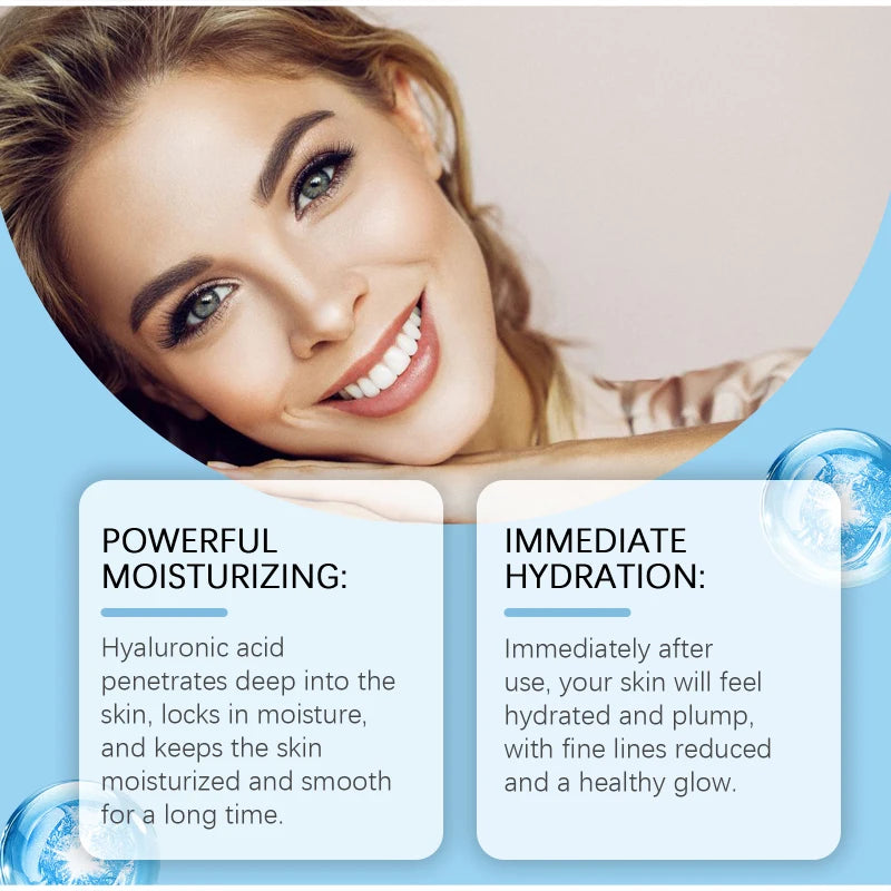 Deeply Hydrating Korean Facial Essence Set Hyaluronic Acid Microneedle Roller Skin Care Easily Absorbed Moisturizing Essence