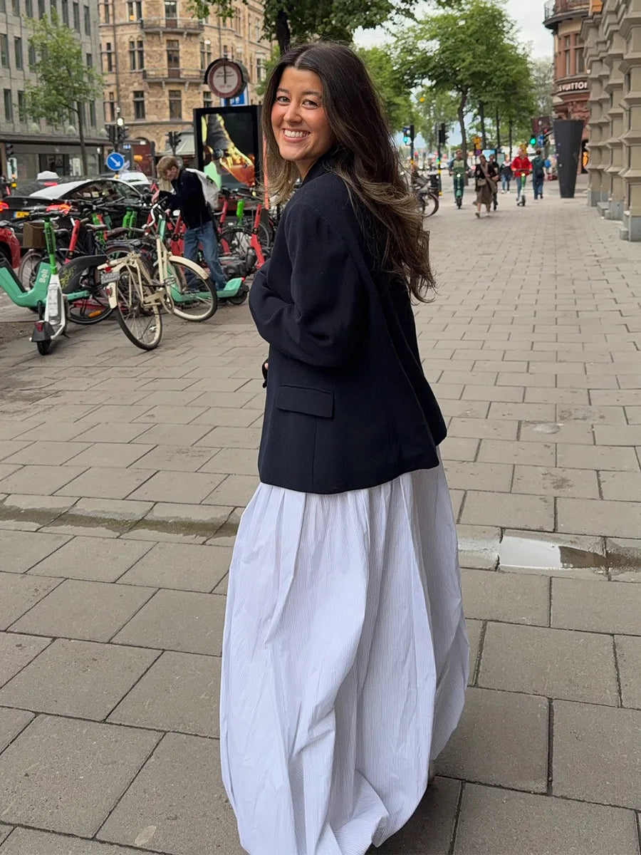 Y2k Fashion Pocket Bloomers Female Trousers Wide Leg Women Pants Pleated Loose High Waist Patchwork Bandage Streetwear