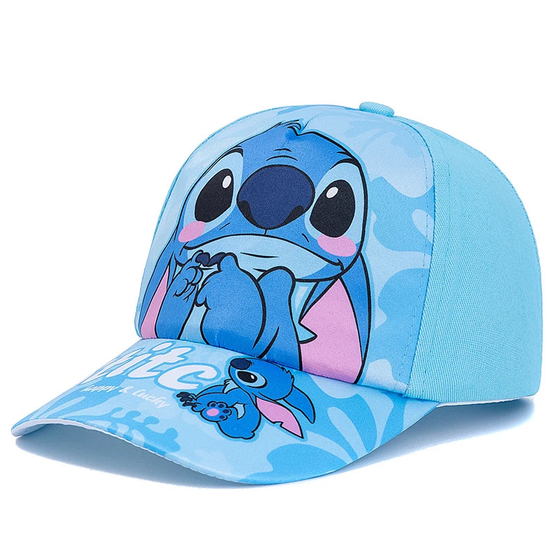 New Style Children's Cartoon Stitch Printed Cap Boys Girls Outdoor Sunshade Cute Hat Lovely Kids Baseball Cap