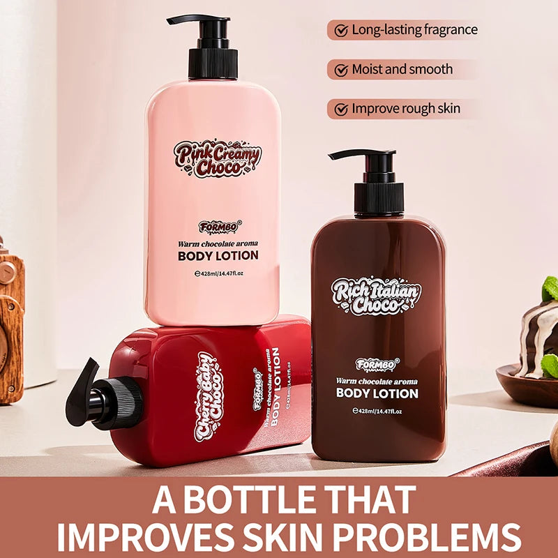 Cream Chocolate Fragrance Body Lotion Moisturize Smooth The Skin Non Greasy Long Lasting Fragrance Body Lotion Winter Body Care