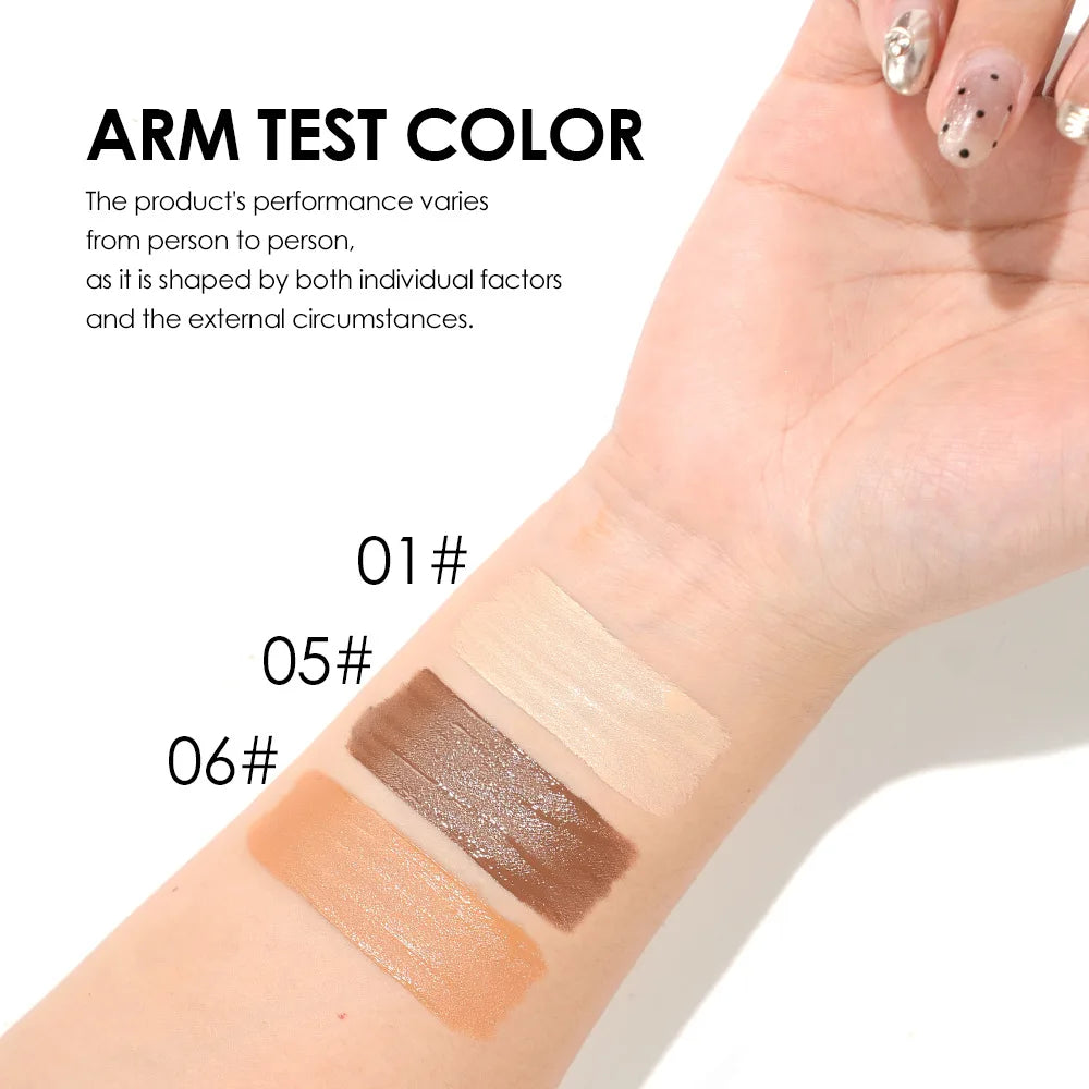 6 Colors Liquid Concealer Full Coverage for Acne Scars Tattoo Body Face Waterproof Long Lasting Easy Blend Korean Make Up