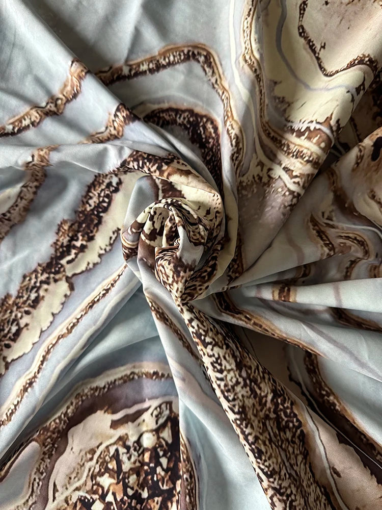 Sleeveless V-Neck Printed Maxi Dress 2026