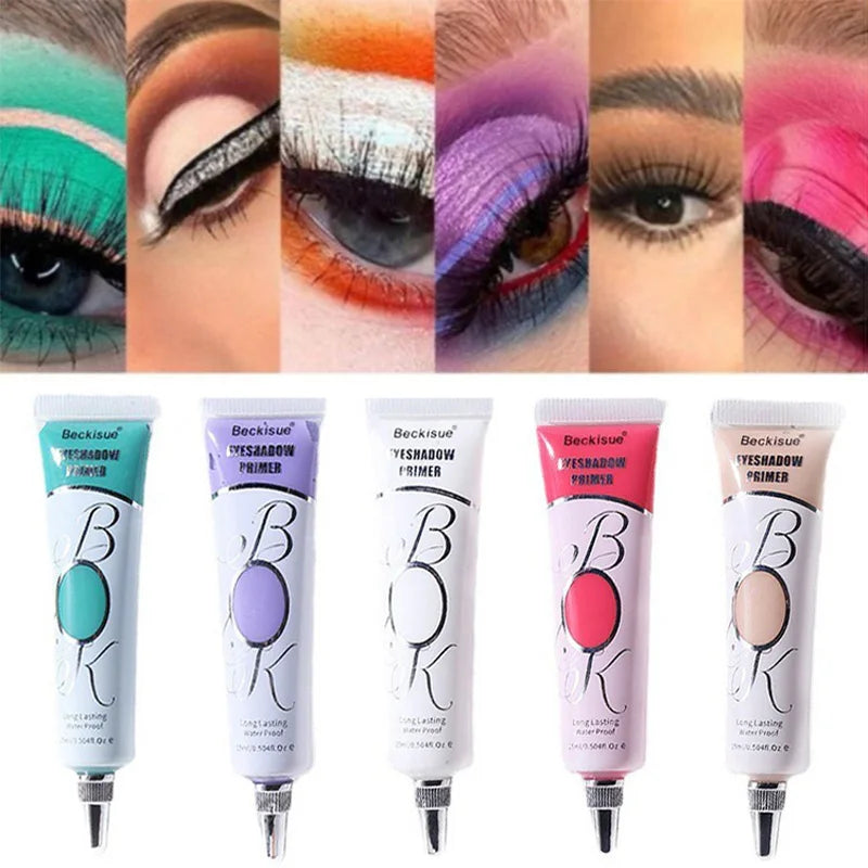 White Dark Eye Shadow Base Cream Eye Concealer Easy To Color Base Makeup 24 Hours Makeup Waterproof Matte Eyeshadow Primer
