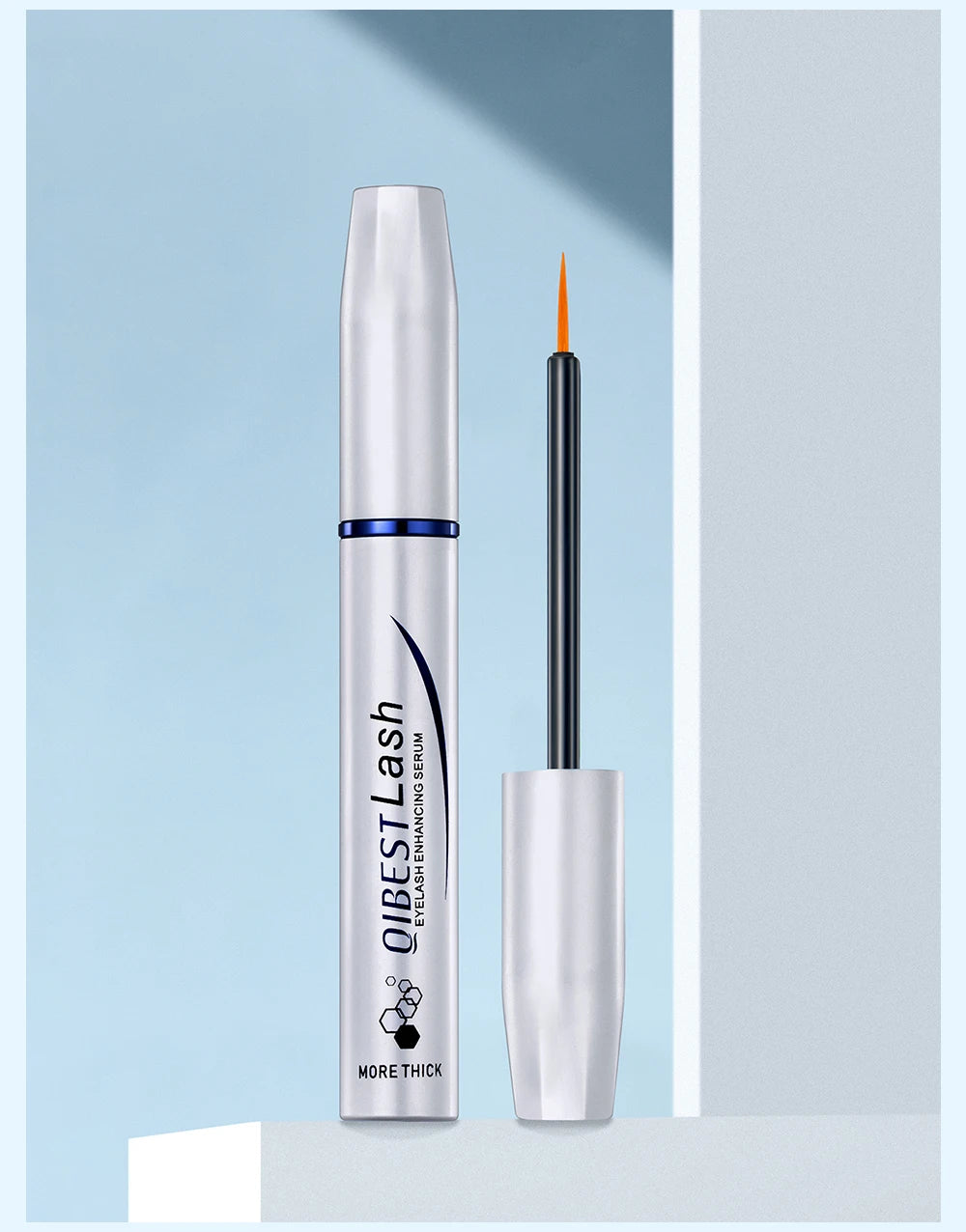 QIBEST Enhancer Eyelash Growth Serum Treatment Fast Eyelash Growth Powerful Lift Lengthening Thicker Lashes Product Eyes Makeup