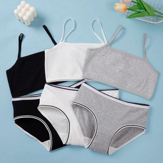 Girls Cotton Development Vest & Underwear Set – Soft &Breathable
