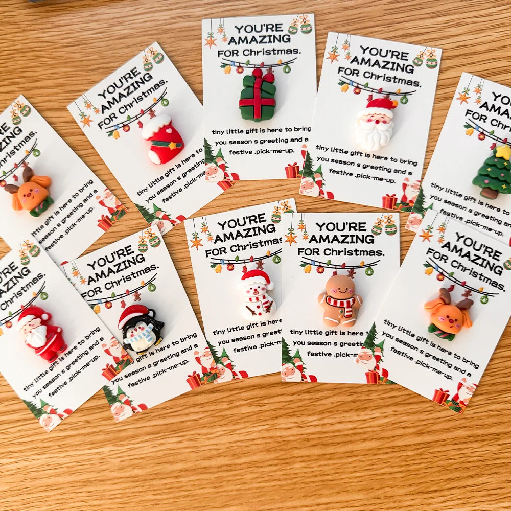 10pcs Christmas Pockets Hug Gifts With Cards, Perfect For Christmas Gifts, Gifts For Colleagues, Relatives, And Other Gatherings