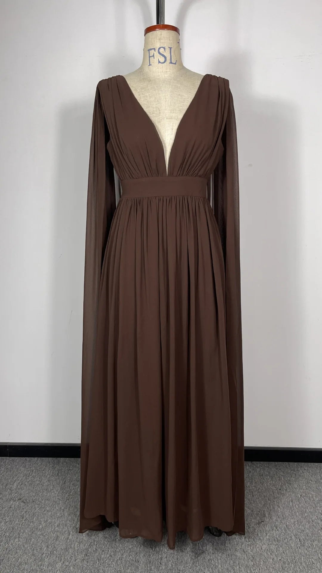 BKLD 2026 Autumn Winter New Women Clothing Chiffon Pleated Backless Dress Solid Color Elegant Evening Party Dress Sleeveless
