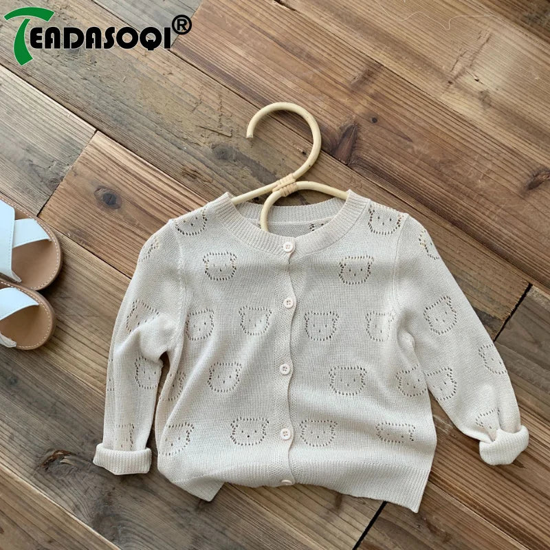 Fashion Baby Boys Girls Kids Summer Air-Conditioned Cardigan  0-6Y