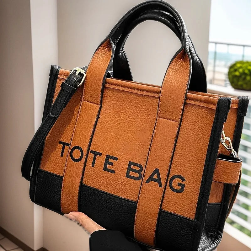 New 2025 women's tote bag, versatile single-shoulder bag, high-end crossbody bag, large capacity